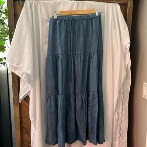 Denim becool maxi skirt